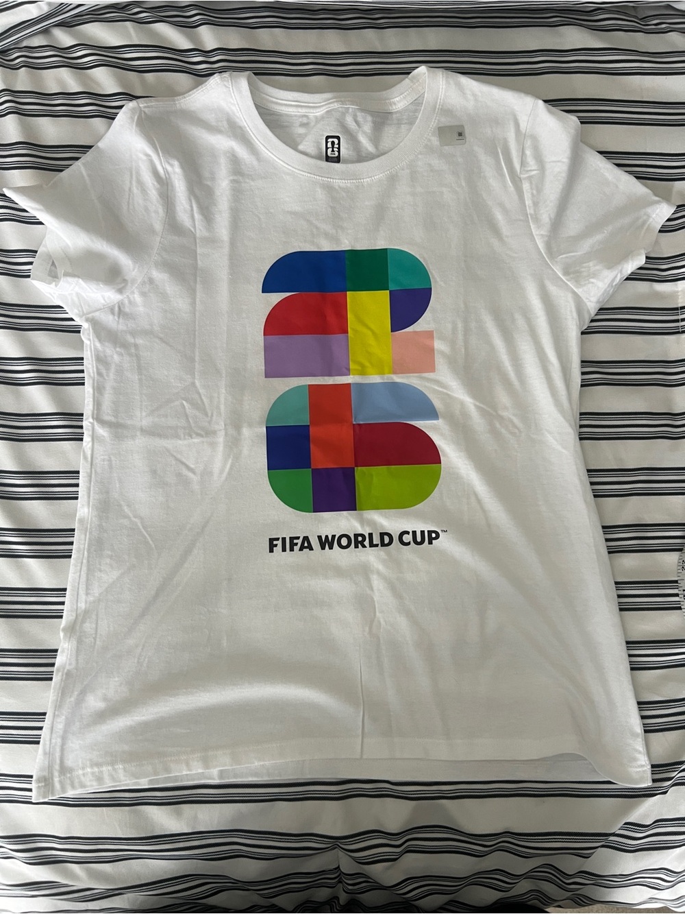 NWT FIFA World Cup White Graphic Tee Women M